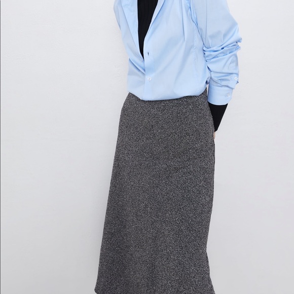 Zara heathered A-line skirt - Picture 6 of 8